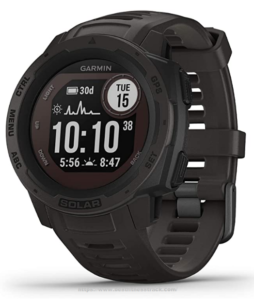 Garmin Instinct Solar, Solar-Powered Rugged Outdoor Smartwatch